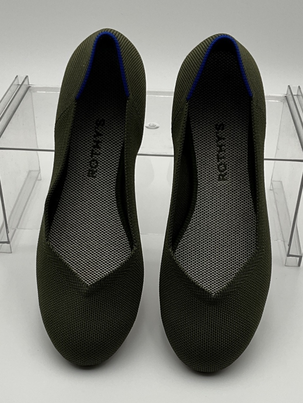 Flats Women's Olive Knit Ballet Flats size 9